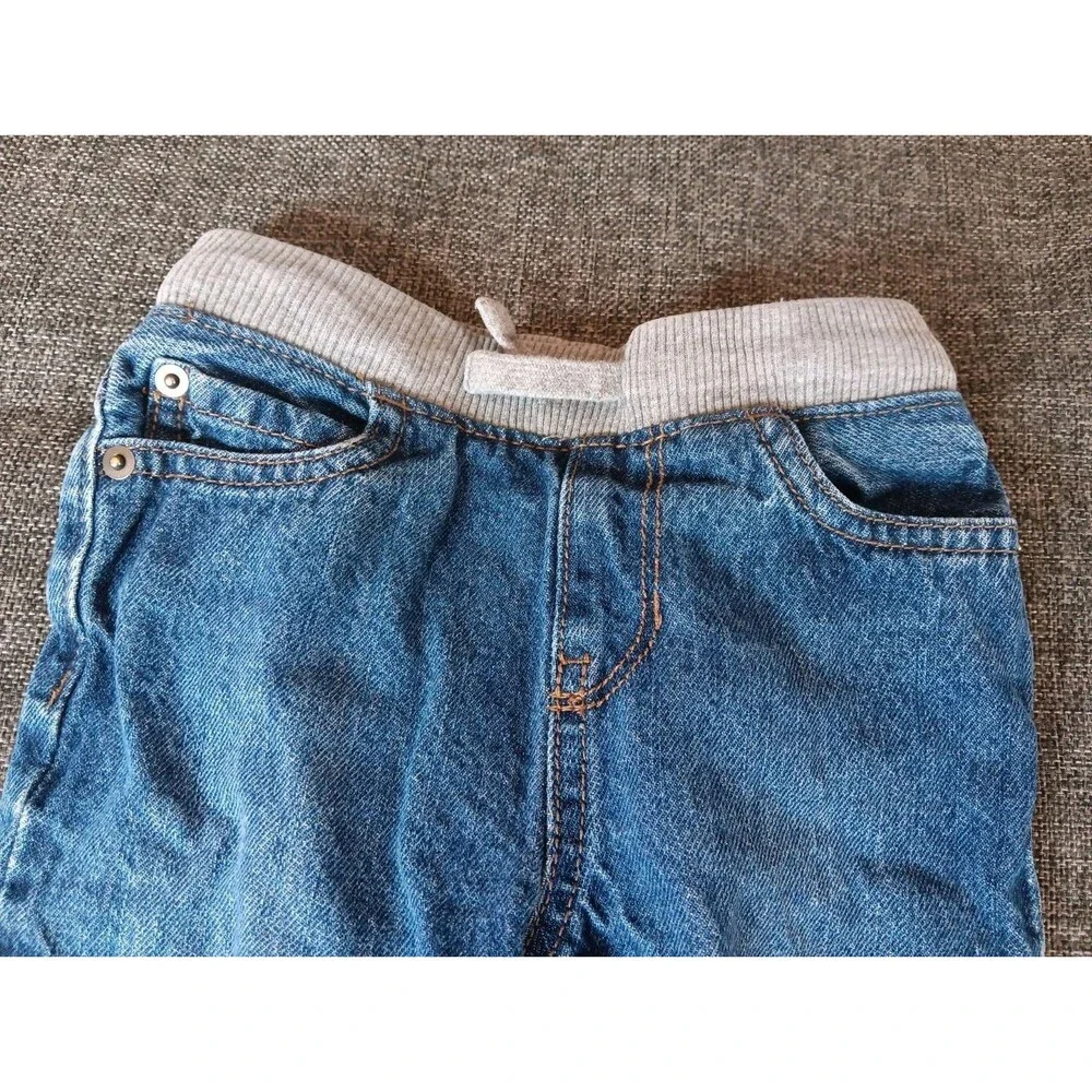 Children's Place 3T Blue Jeans Straight Leg Comfort Waistband Drawstring